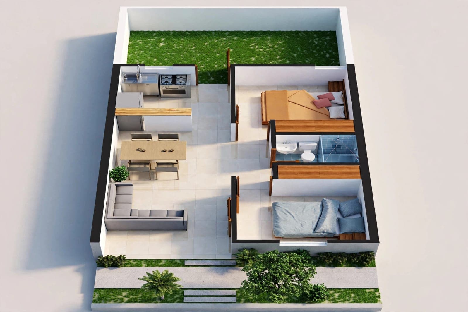 Vivienda – Planta 3D