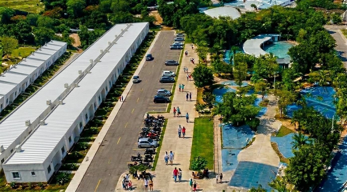Vista aérea del conjunto